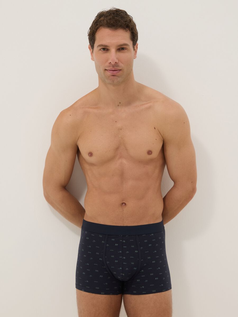 Multicolour stretch cotton boxer 3-pack, regular fit_0