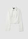 Fitted Full-Zip Shirt in White_0