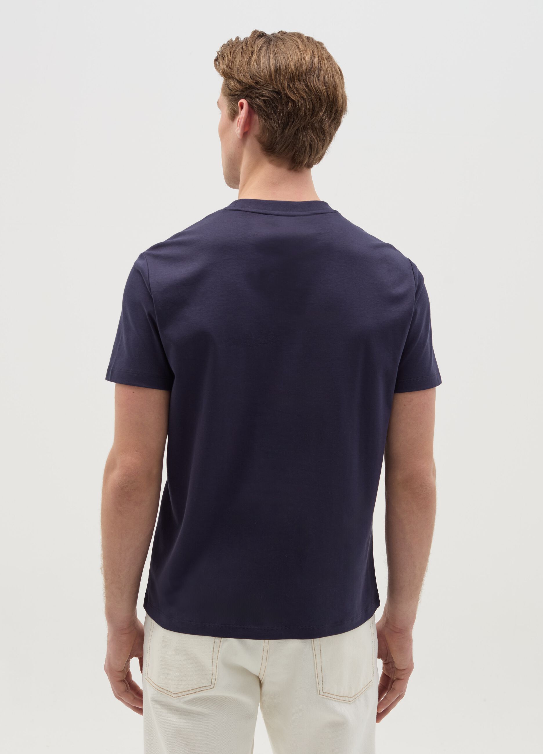Regular-fit T-shirt with round neck