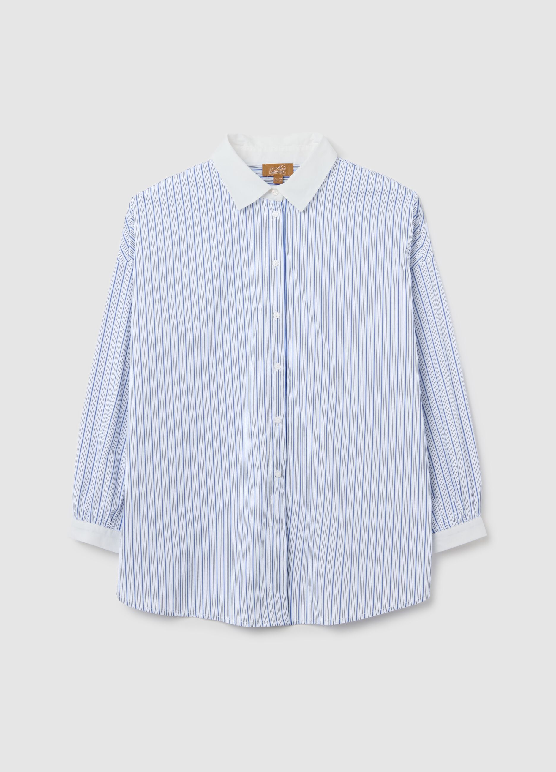 Striped maternity shirt