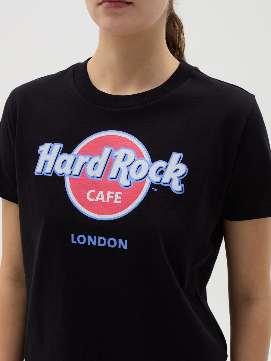 Black T-shirt with Hard Rock Café London print_3