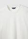 White crew neck pure cotton T-shirt regular fit_1