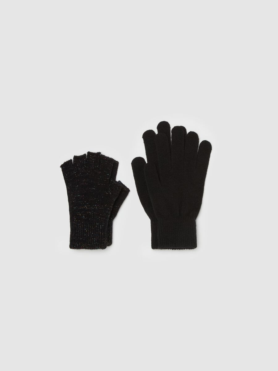 Two-pack solid colour gloves_0