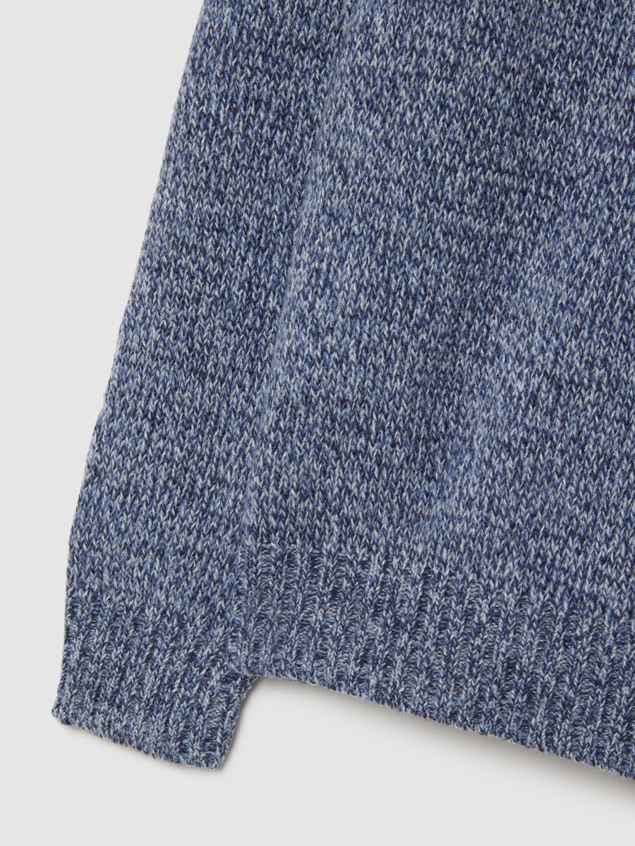 Blue Acrylic and Wool Sweater_5