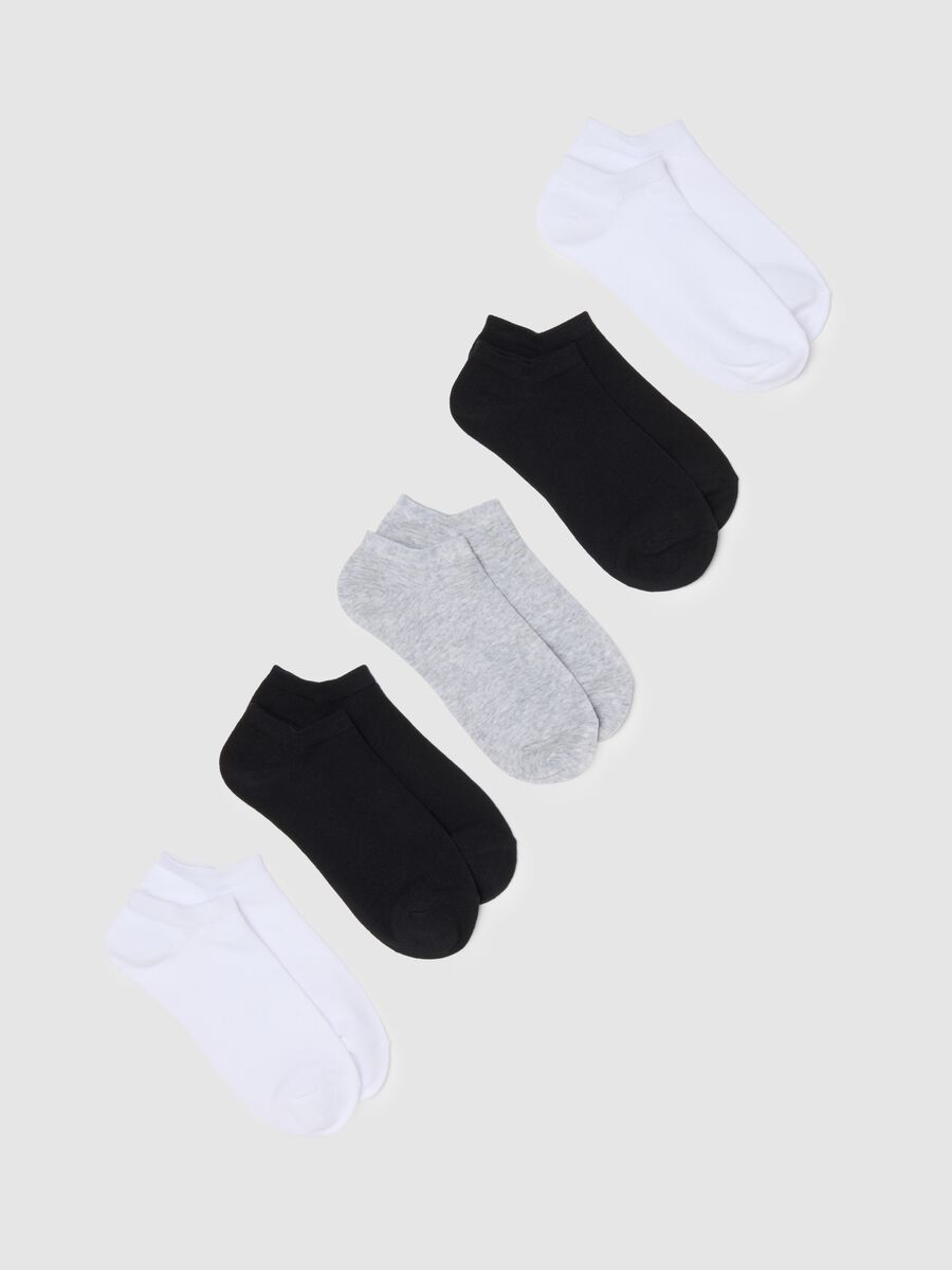 Multipack short multicolour cotton blend socks regular fit_0