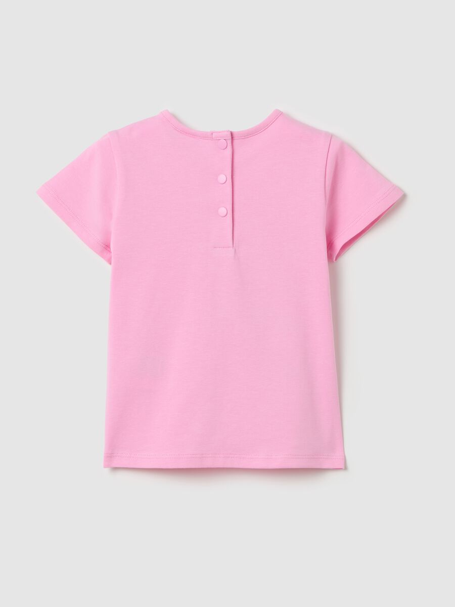 T-shirt with skater flower and diamantés_1