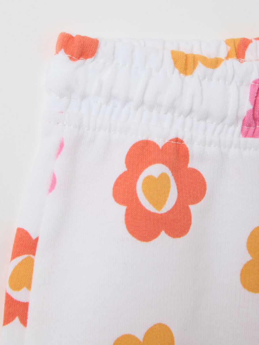 Short da bambina in puro cotone multicolor regular fit_3