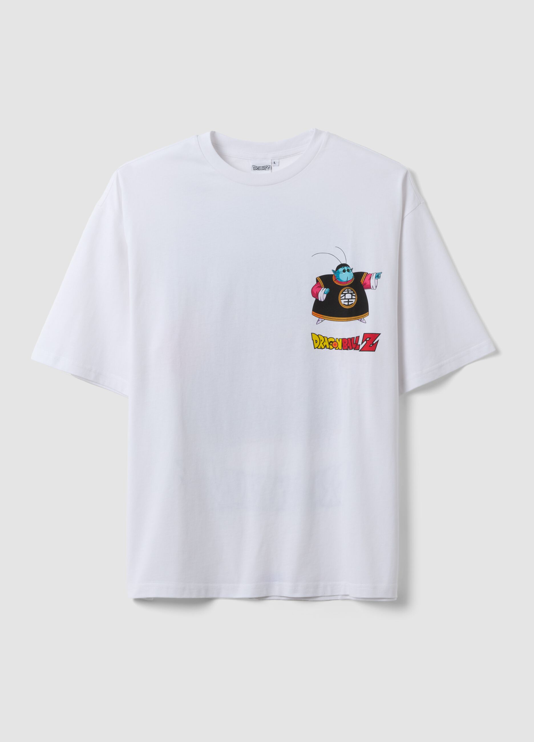 White 100% cotton T-shirt with Dragon Ball Z graphic print