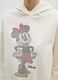 White regular fit cotton blend sweatshirt with Disney print_3
