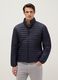 Blue padded jacket with zip, regular fit_1