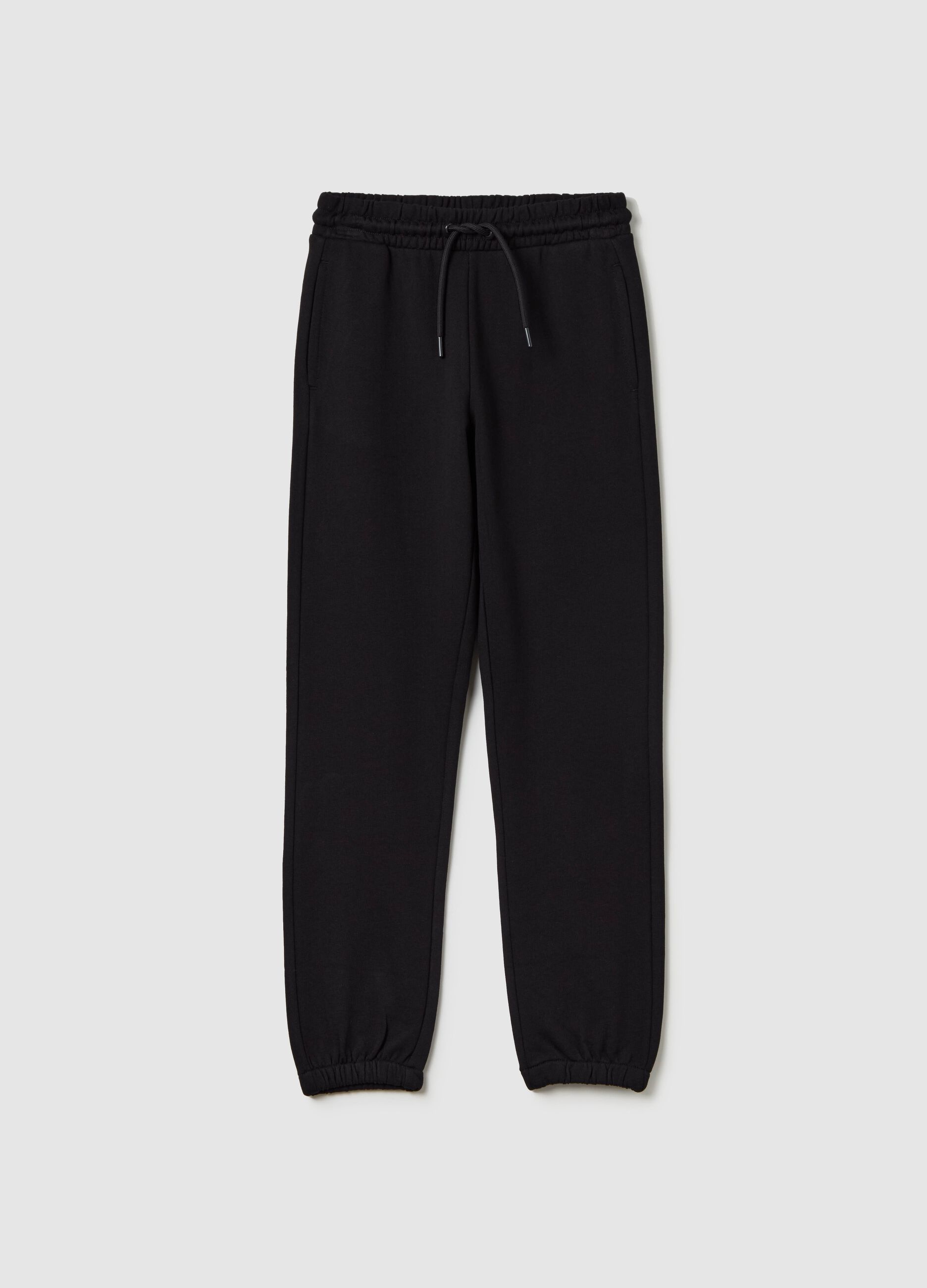 Essential fleece joggers with drawstring