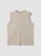 Canotta girocollo grigia in puro cotone relaxed fit_4