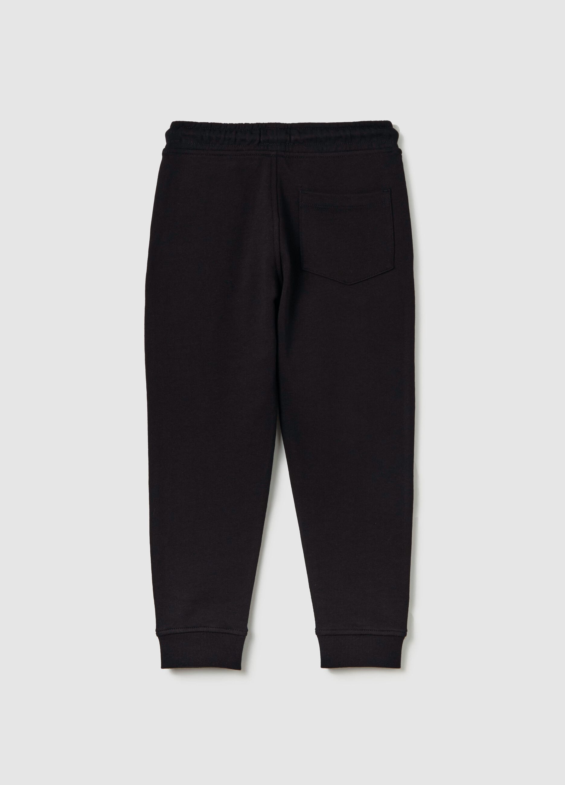 Cotton joggers with drawstring