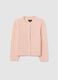 Pink regular fit girl's cardigan with buttons_0