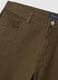 Brown pure cotton regular fit trousers_5