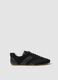 Black genuine leather sneakers_0