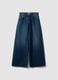 Blue denim jeans in 100% cotton with super wide-leg fit_4