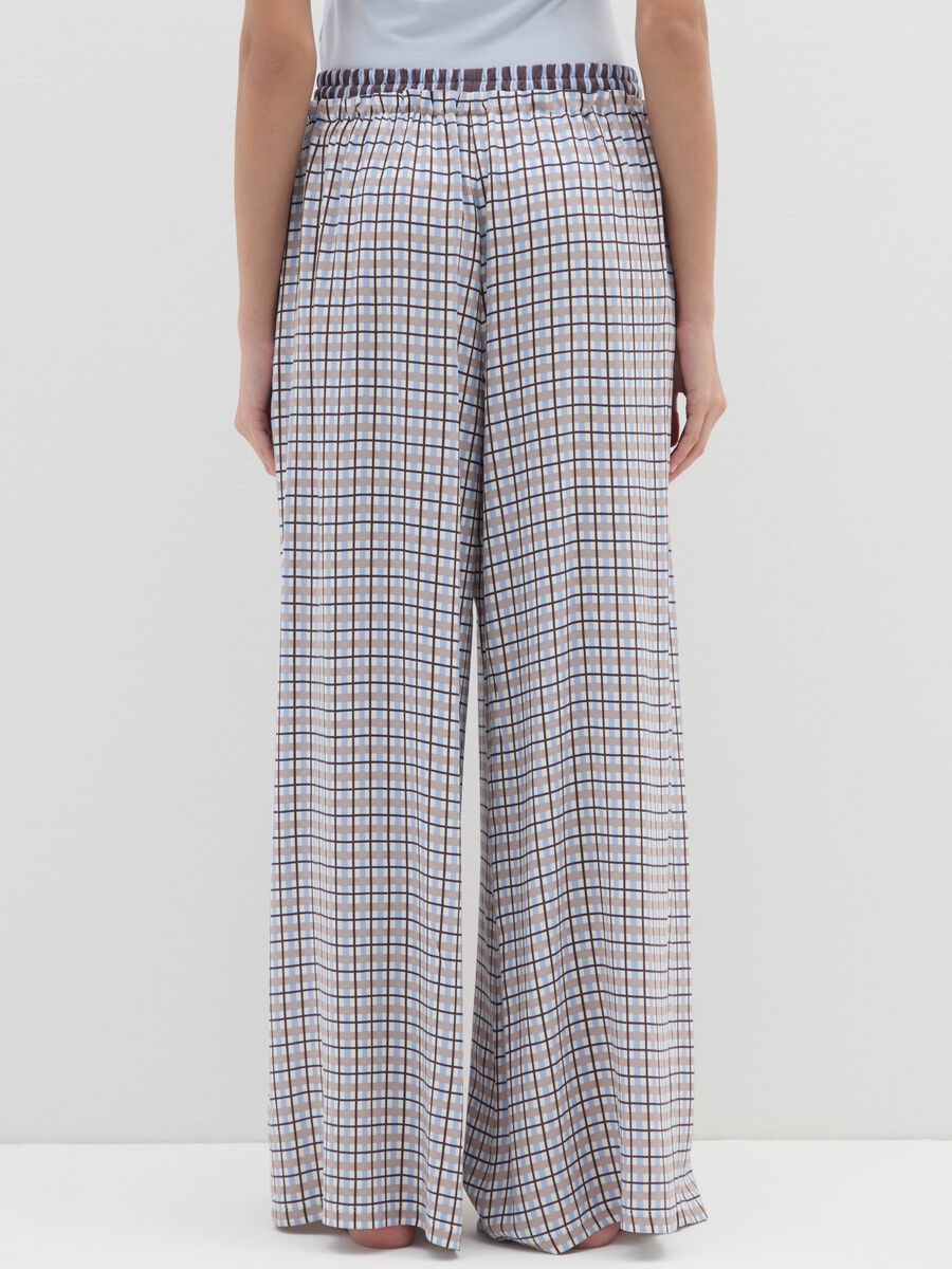 Multicolour Check Regular Fit Pyjama Trousers_2