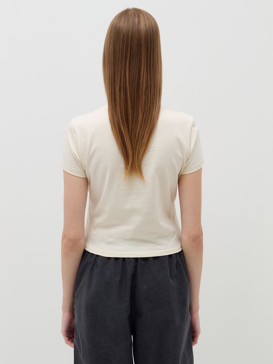 Crop T-shirt in cotton_2