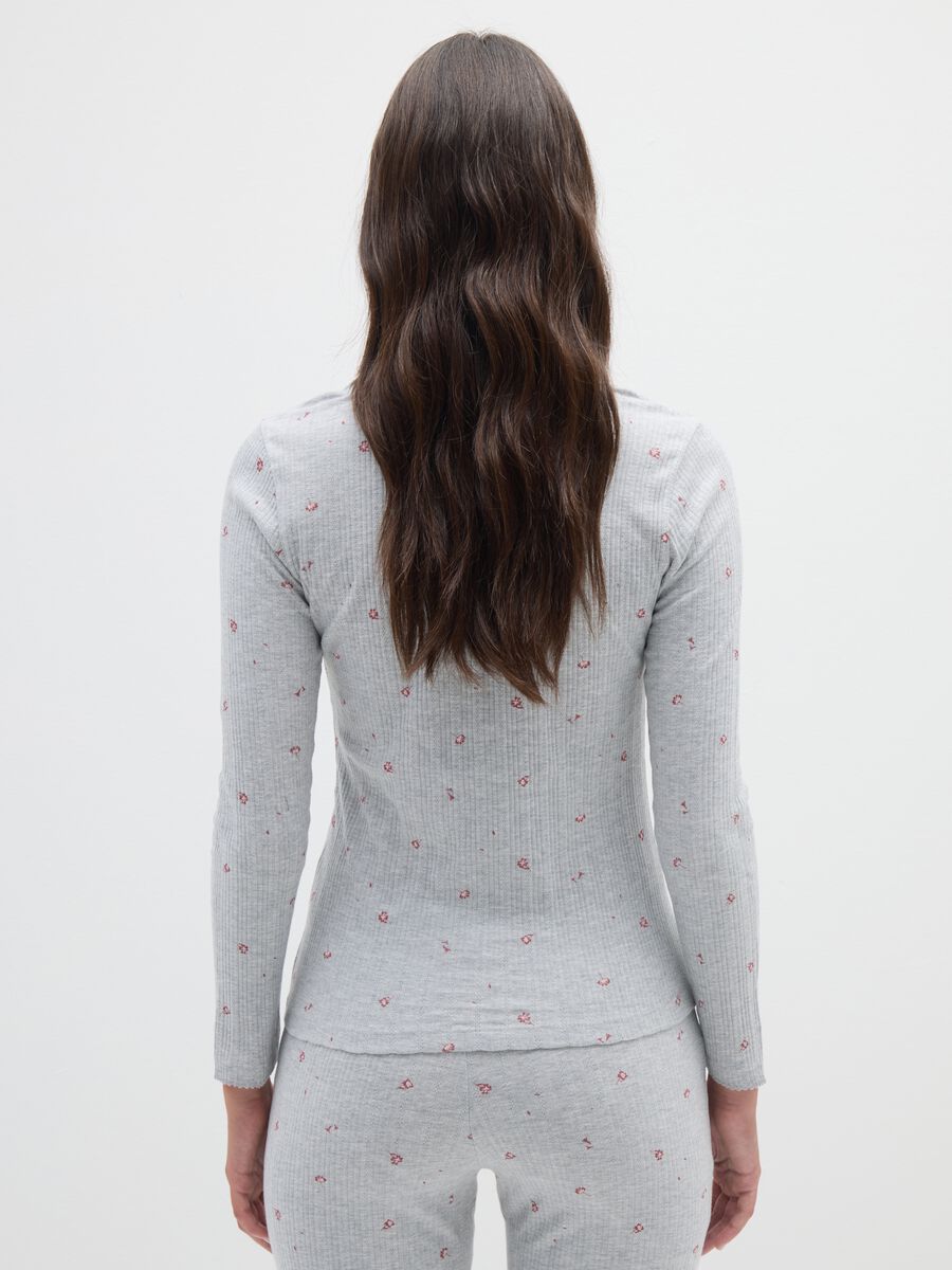 Maglia da pigiama in cotone grigia_2