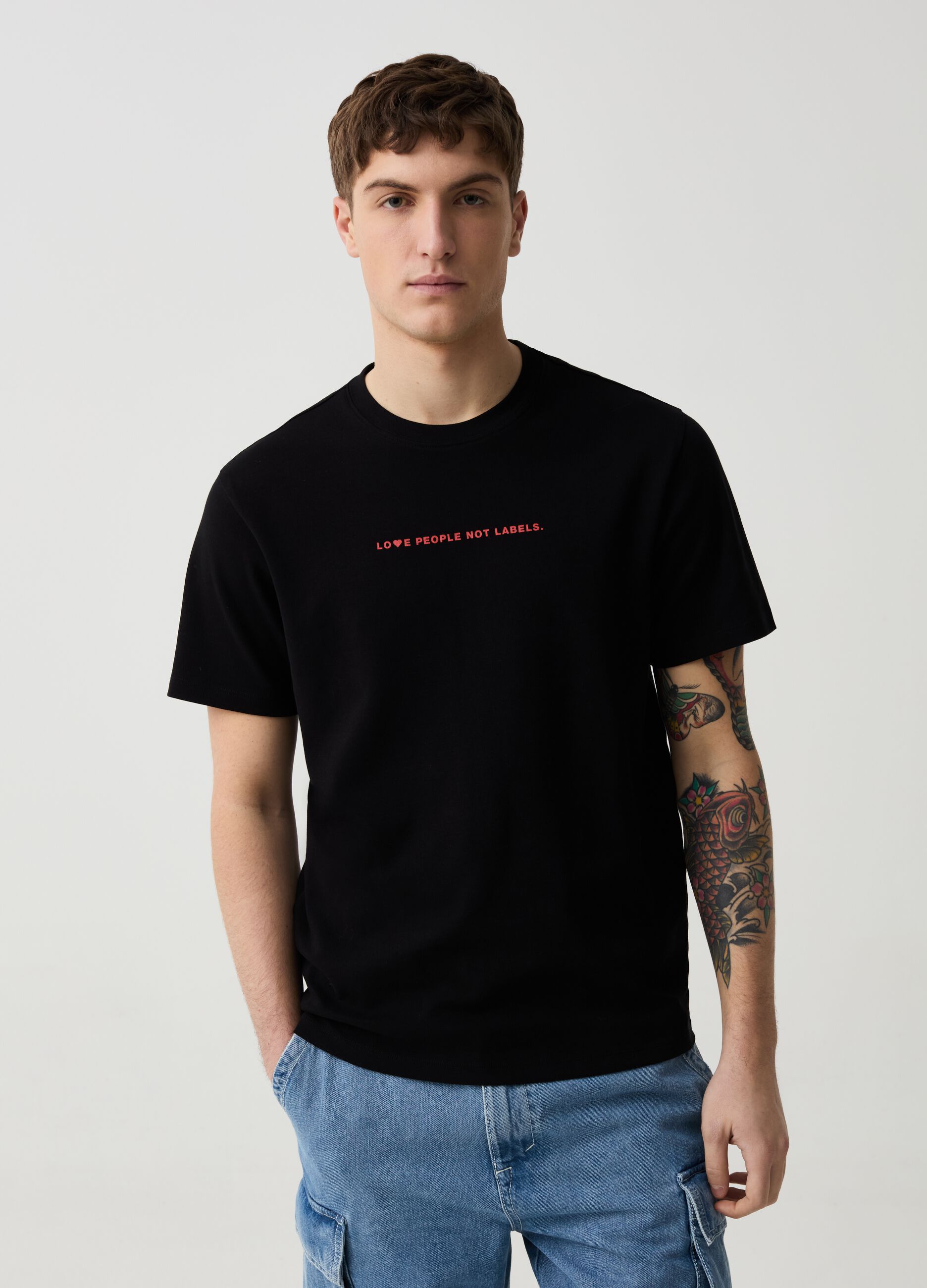 Ovs T-shirt in cotone con stampa lettering
