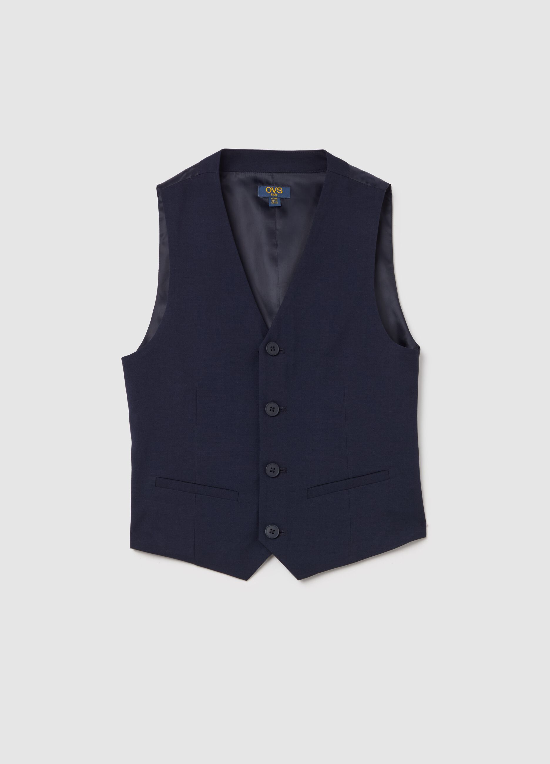 Gilet with welt pockets
