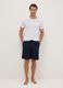 Blue pyjama shorts in pure cotton regular fit_0
