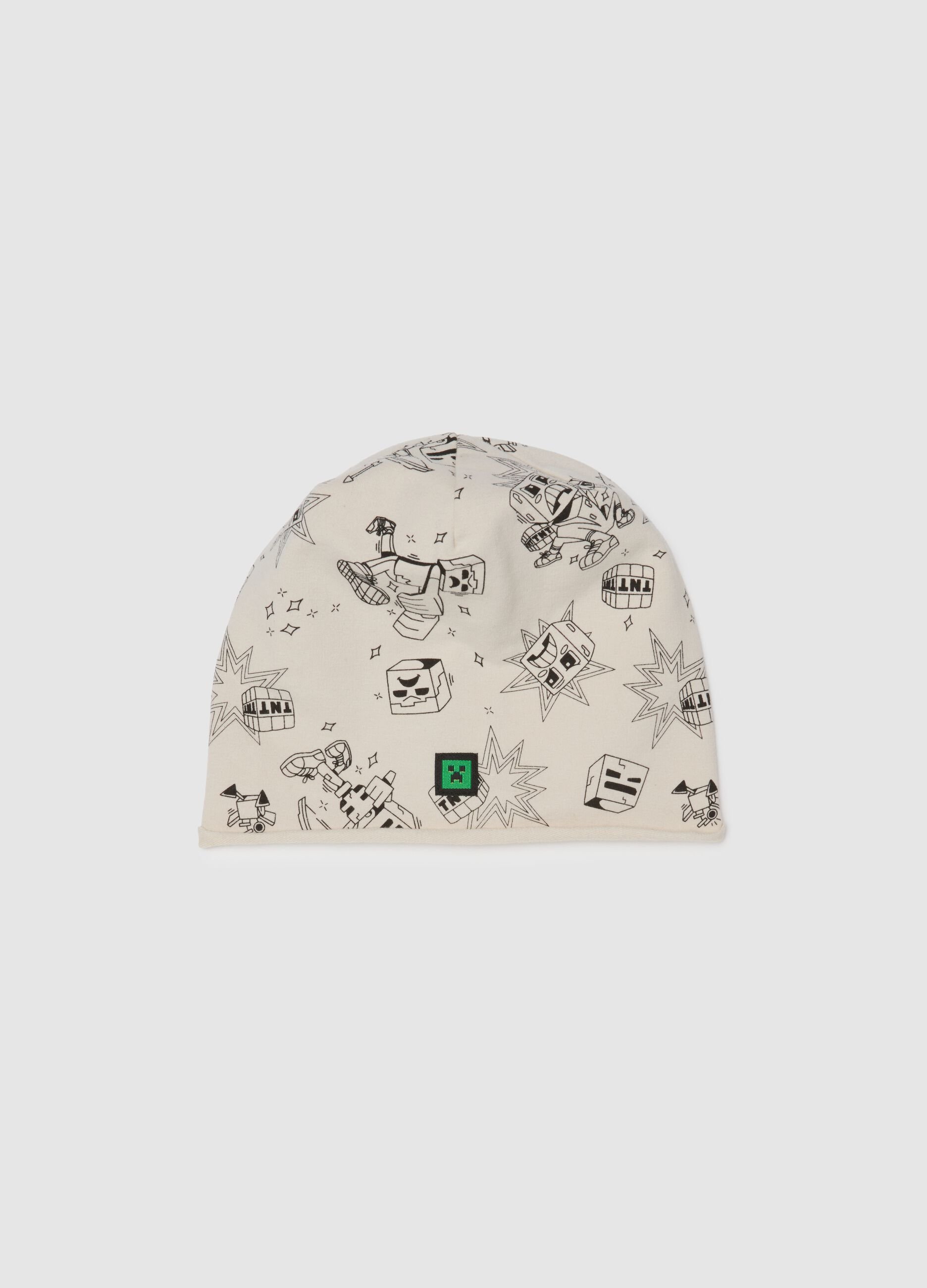 Boys' Stretch Beige Cotton Hat