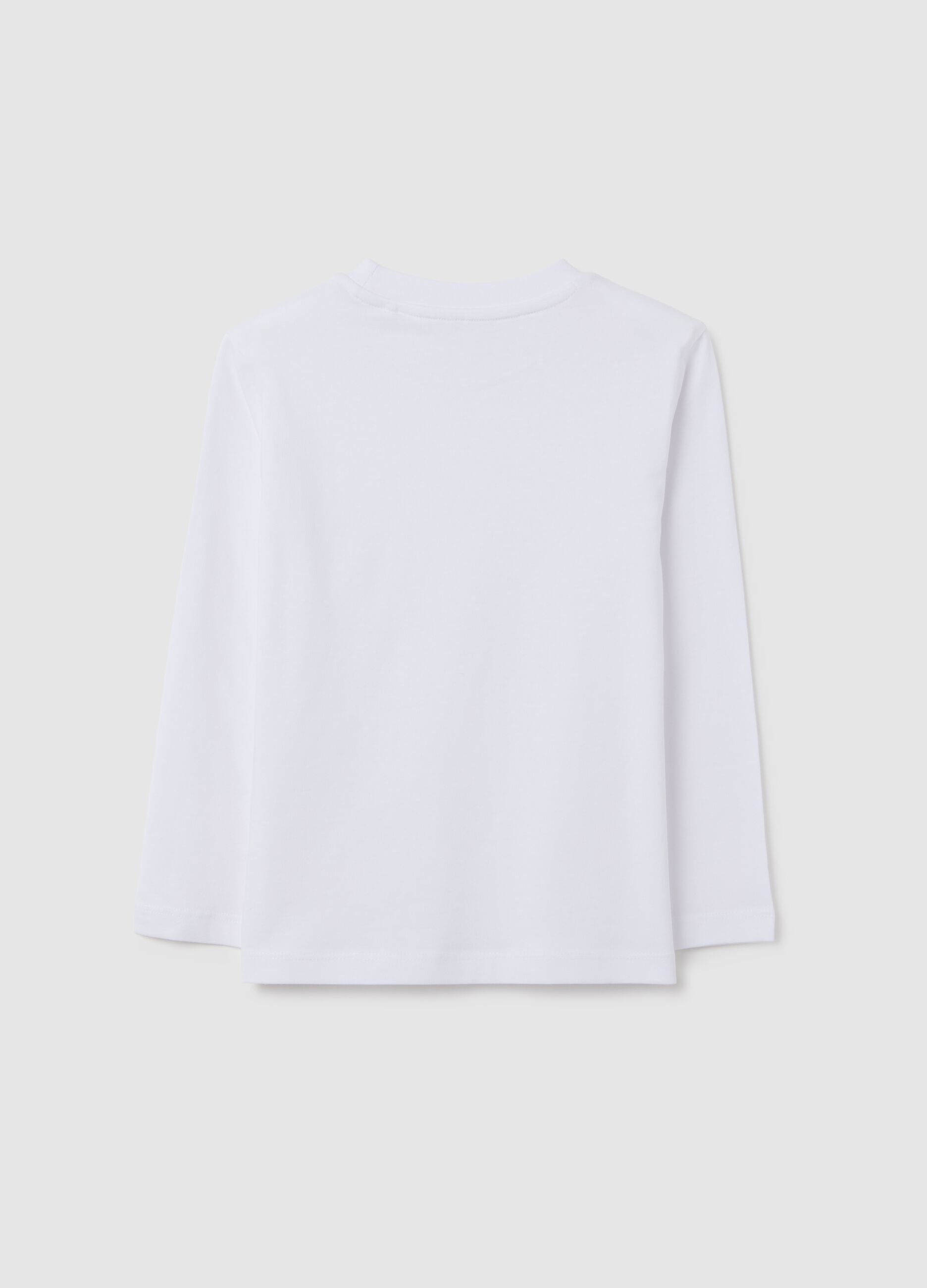 Children's pure cotton white regular fit shirt