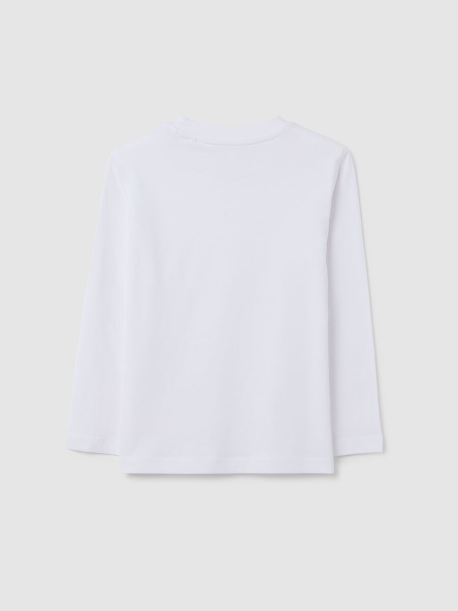 Children's pure cotton white regular fit shirt_1