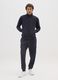 Blue cotton blend trousers with cargo pockets_0