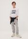 Grey jog denim in a cotton and viscose blend, relaxed fit for boys_0