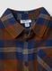 Camicia blu a quadri in puro cotone_2