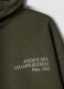 Green cotton-blend hoodie with crew neck_1