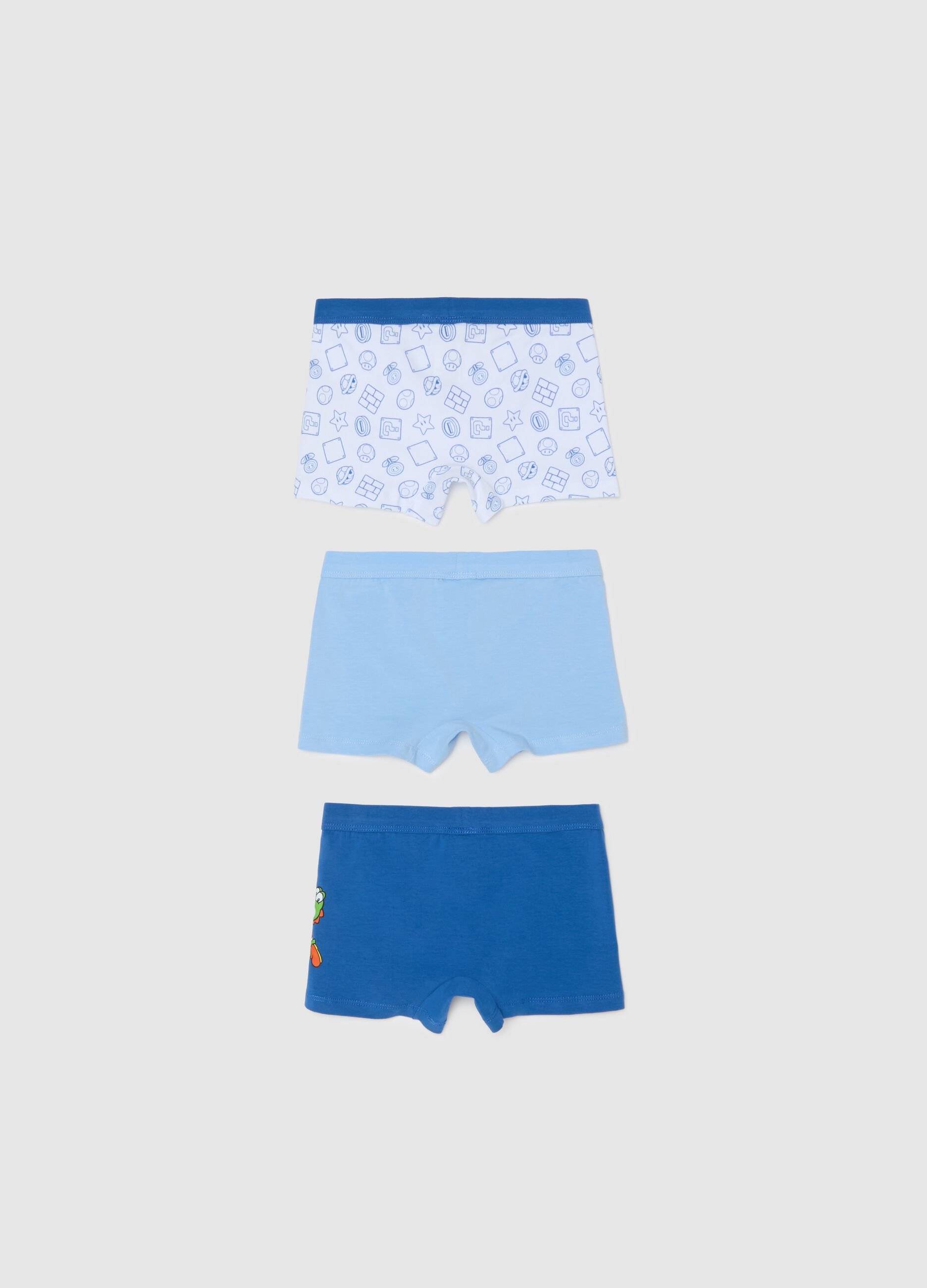 Three-pack boxer shorts with Super Mario™ print