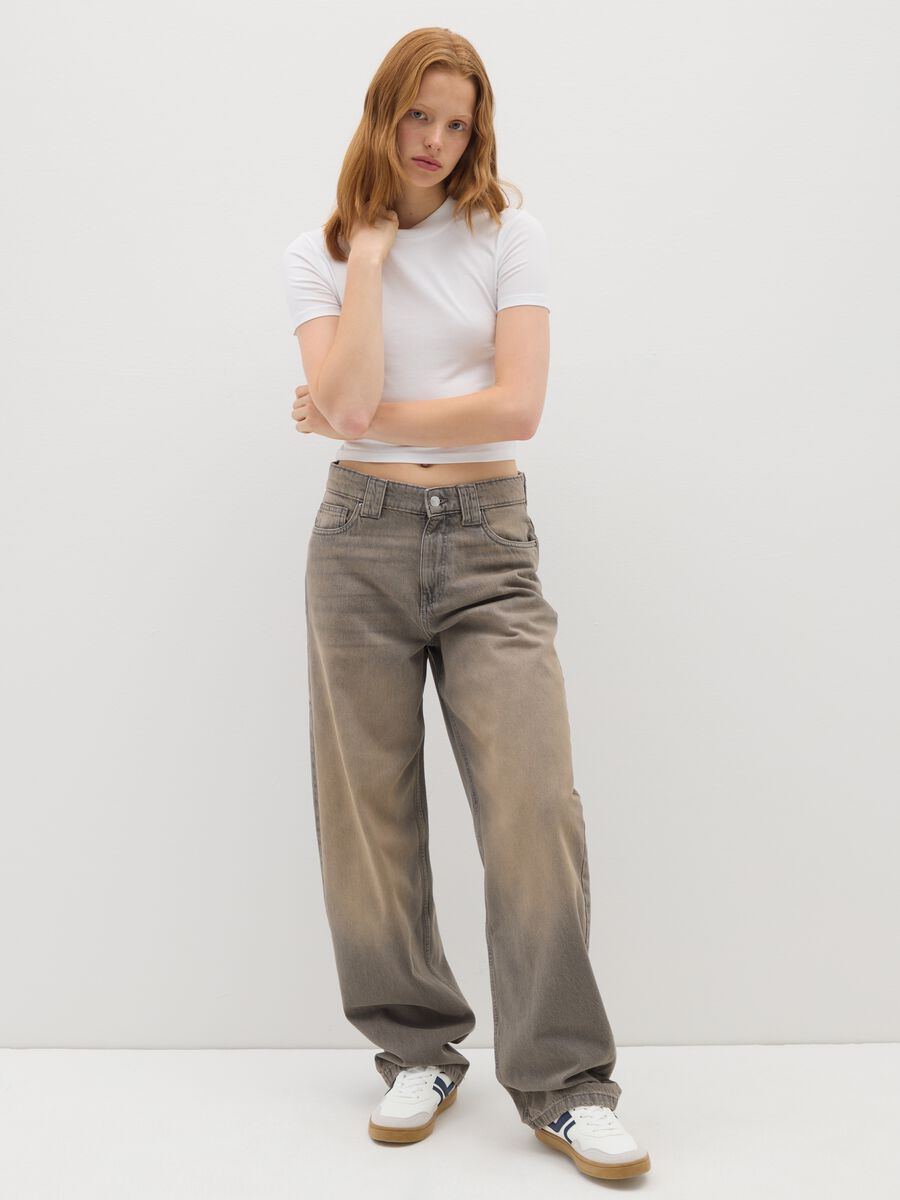 White women's stretch cotton T-shirt_1