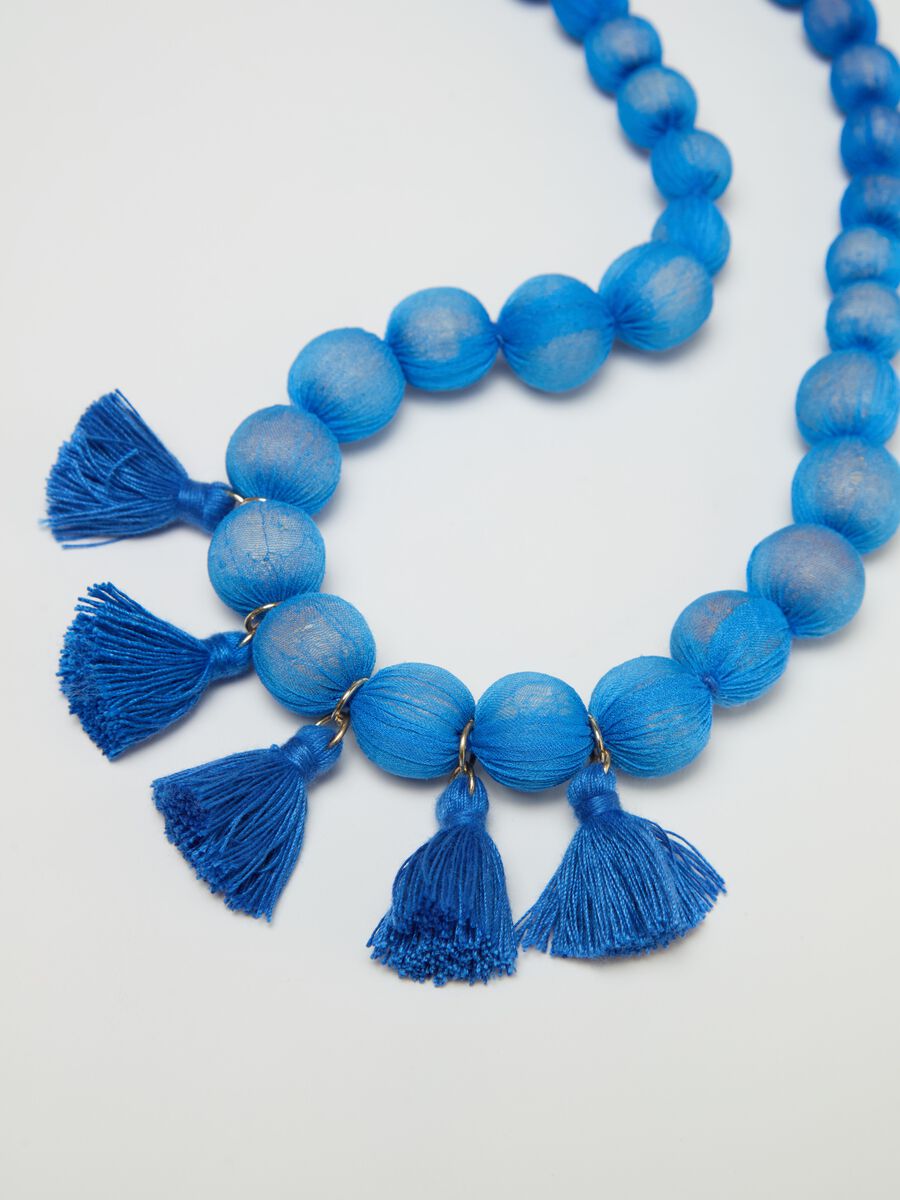 Necklace with beads and tassels_1