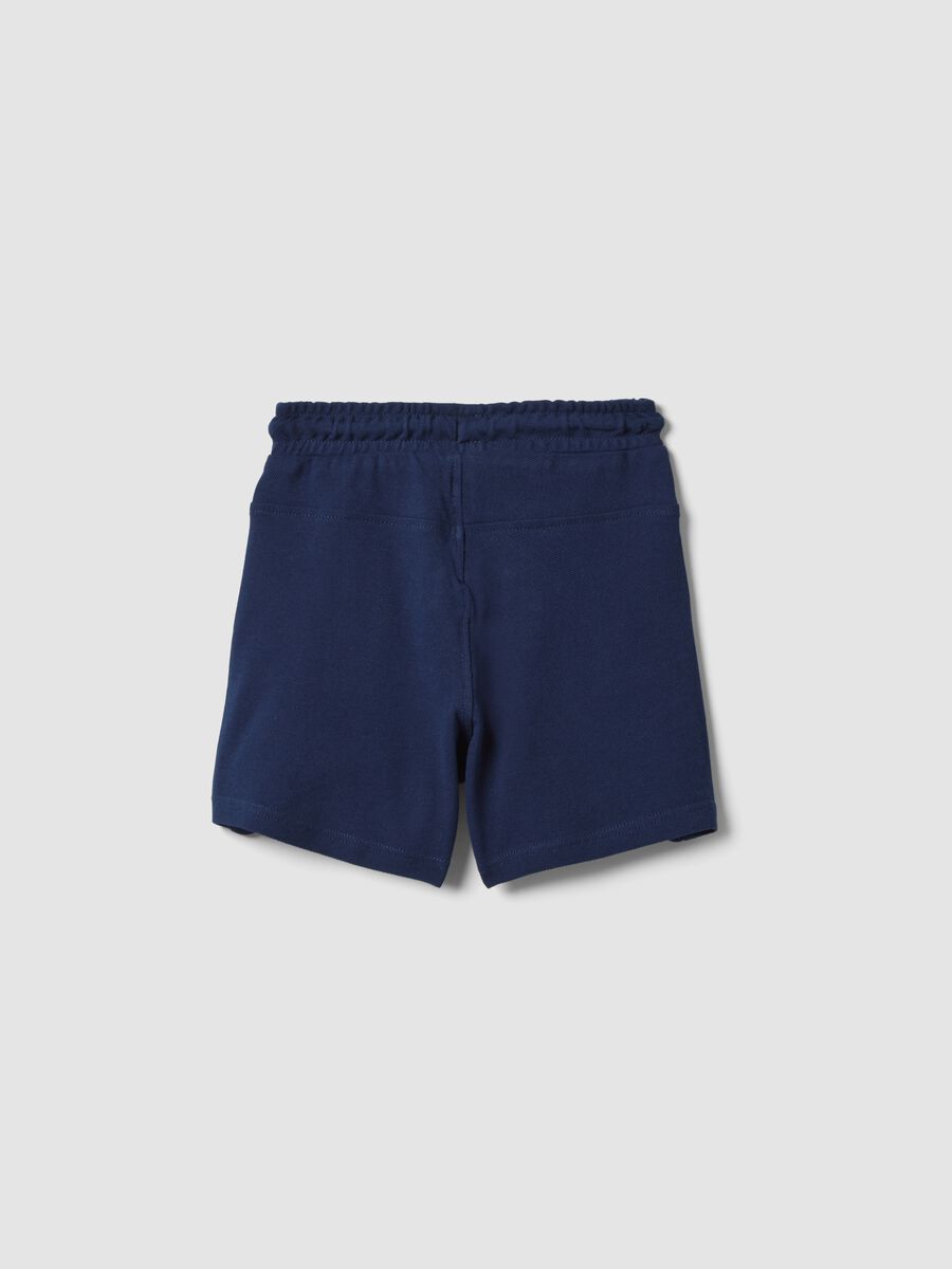 Blue organic cotton shorts_1