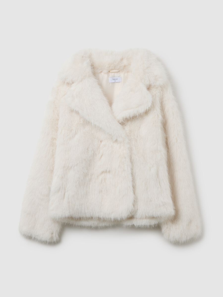 White regular fit jacket with buttons_4