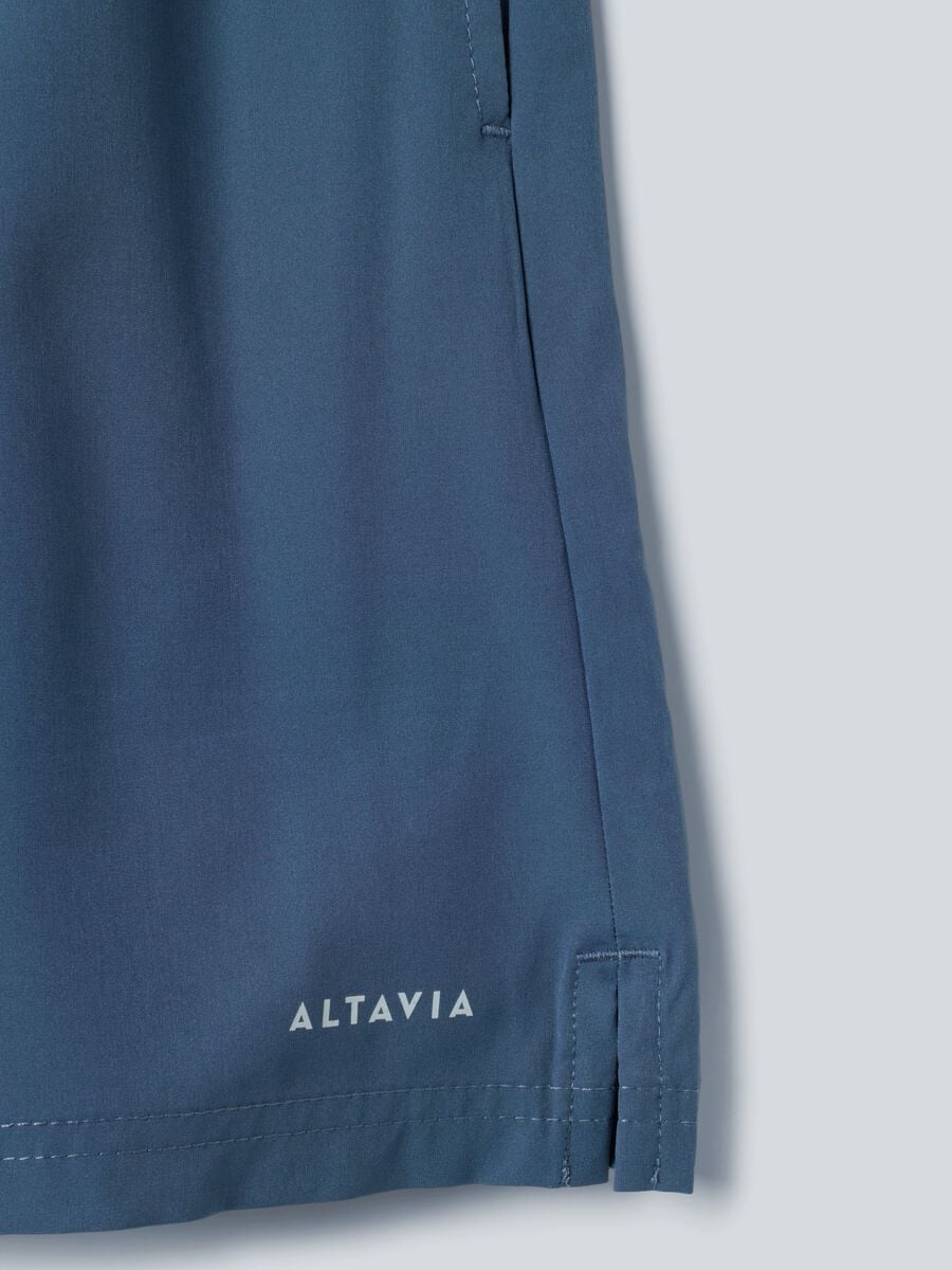 ALTAVIA COURT blue sports shorts in stretchy technical fabric for boys_6