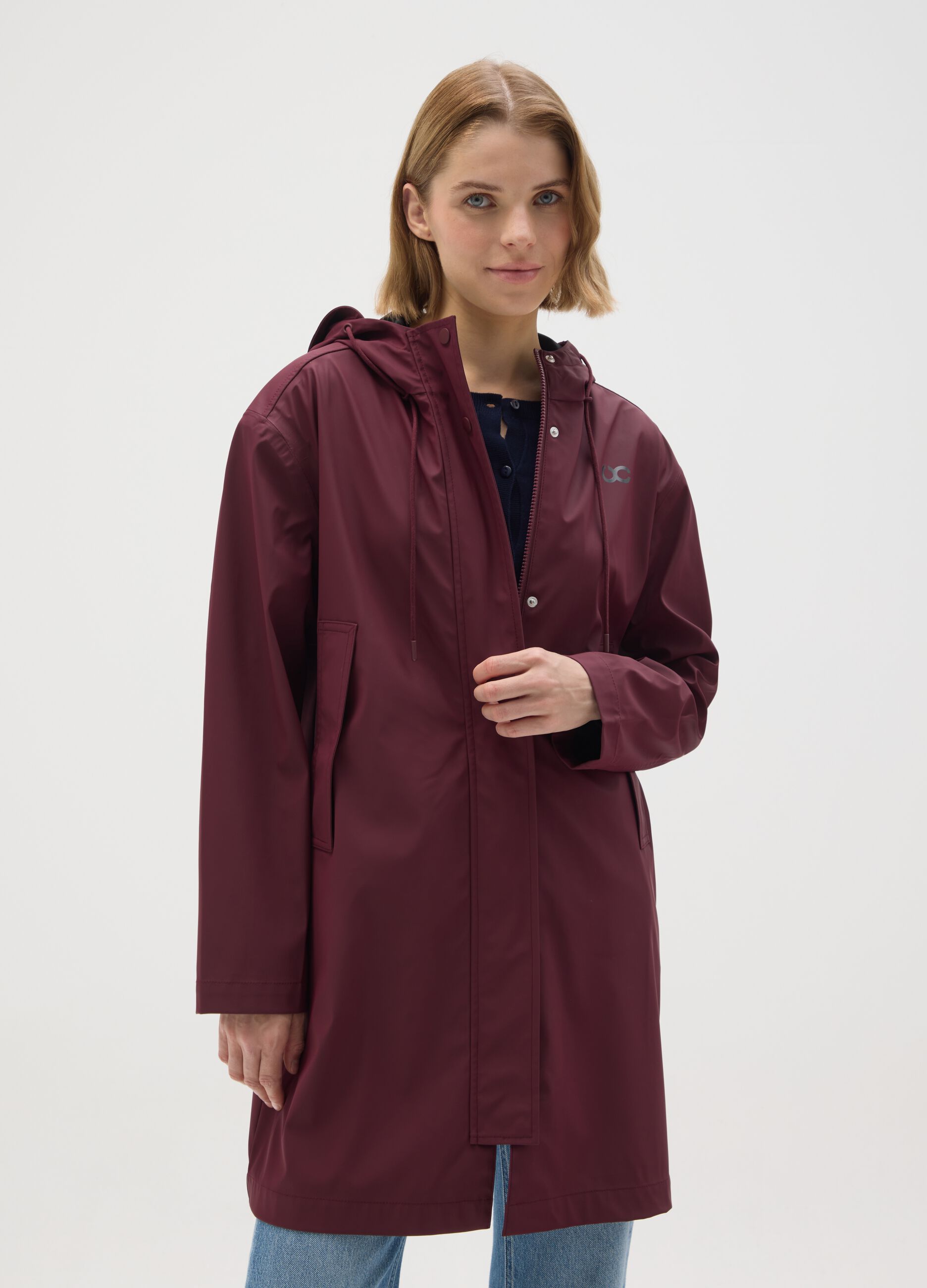 Regular fit red jacket
