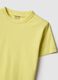 Yellow crew neck t-shirt for boys in pure cotton regular fit_2