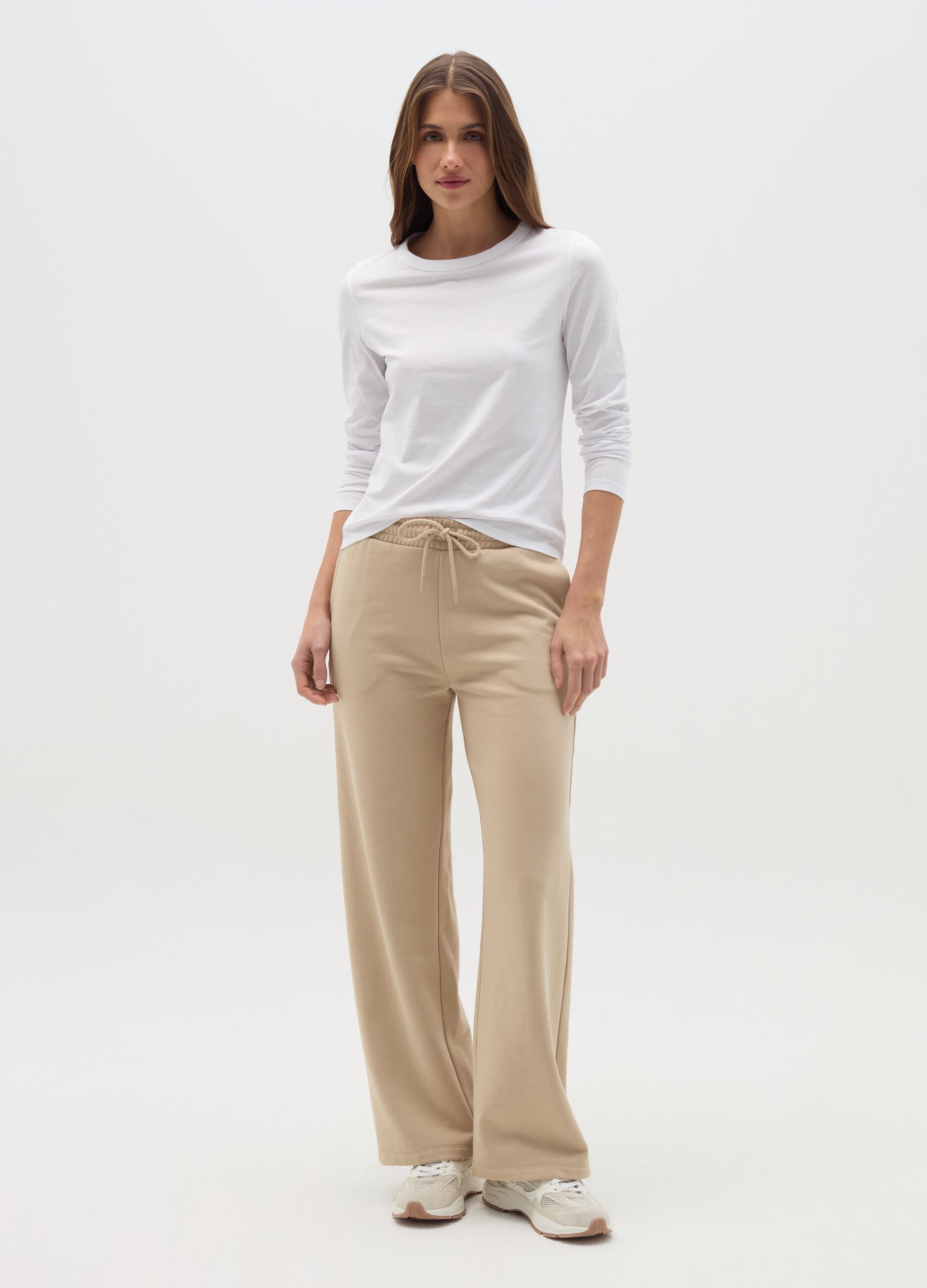 Essential straight-fit joggers with drawstring