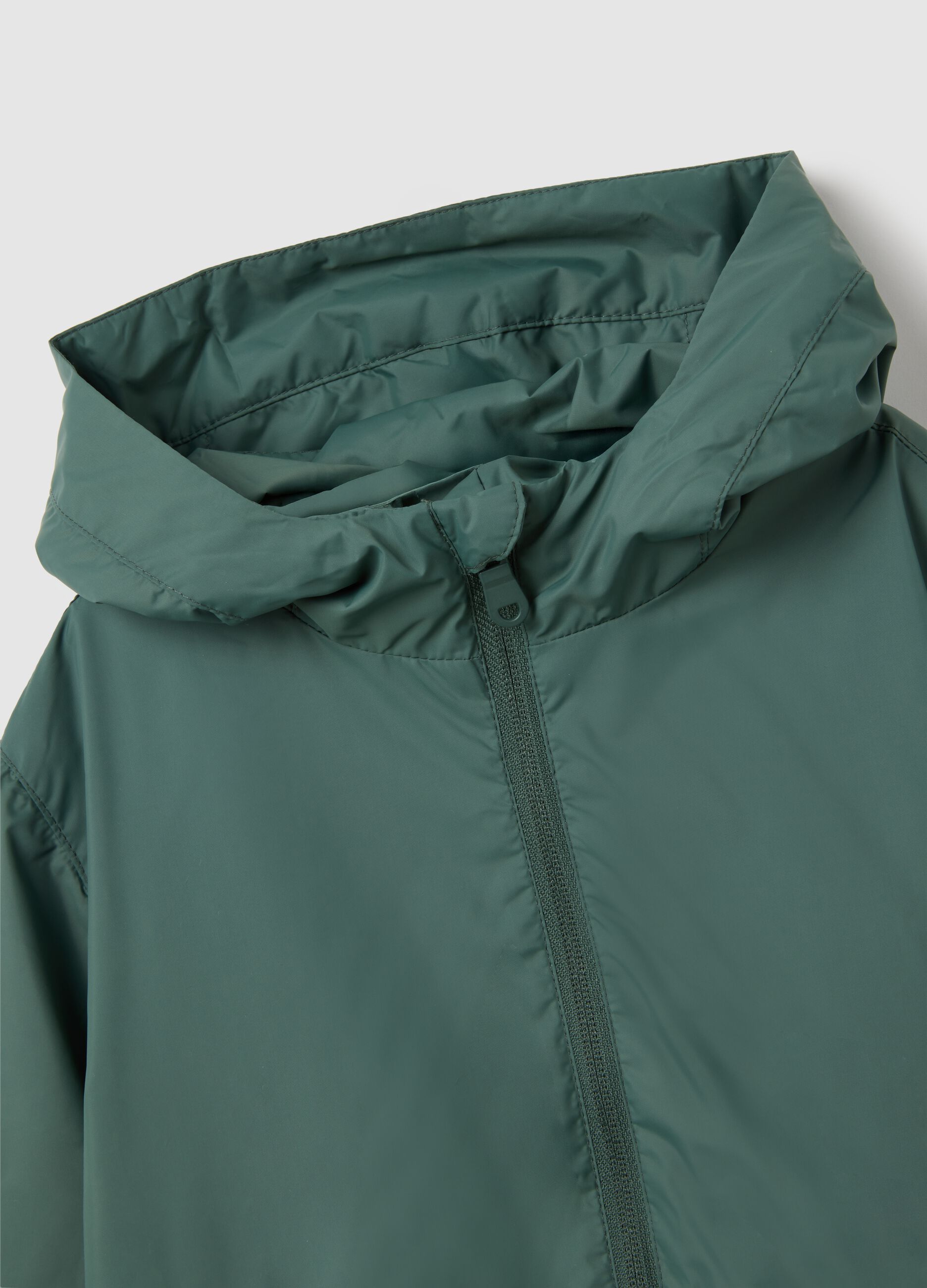 Child's Jacket in Green Fabric Regular Fit