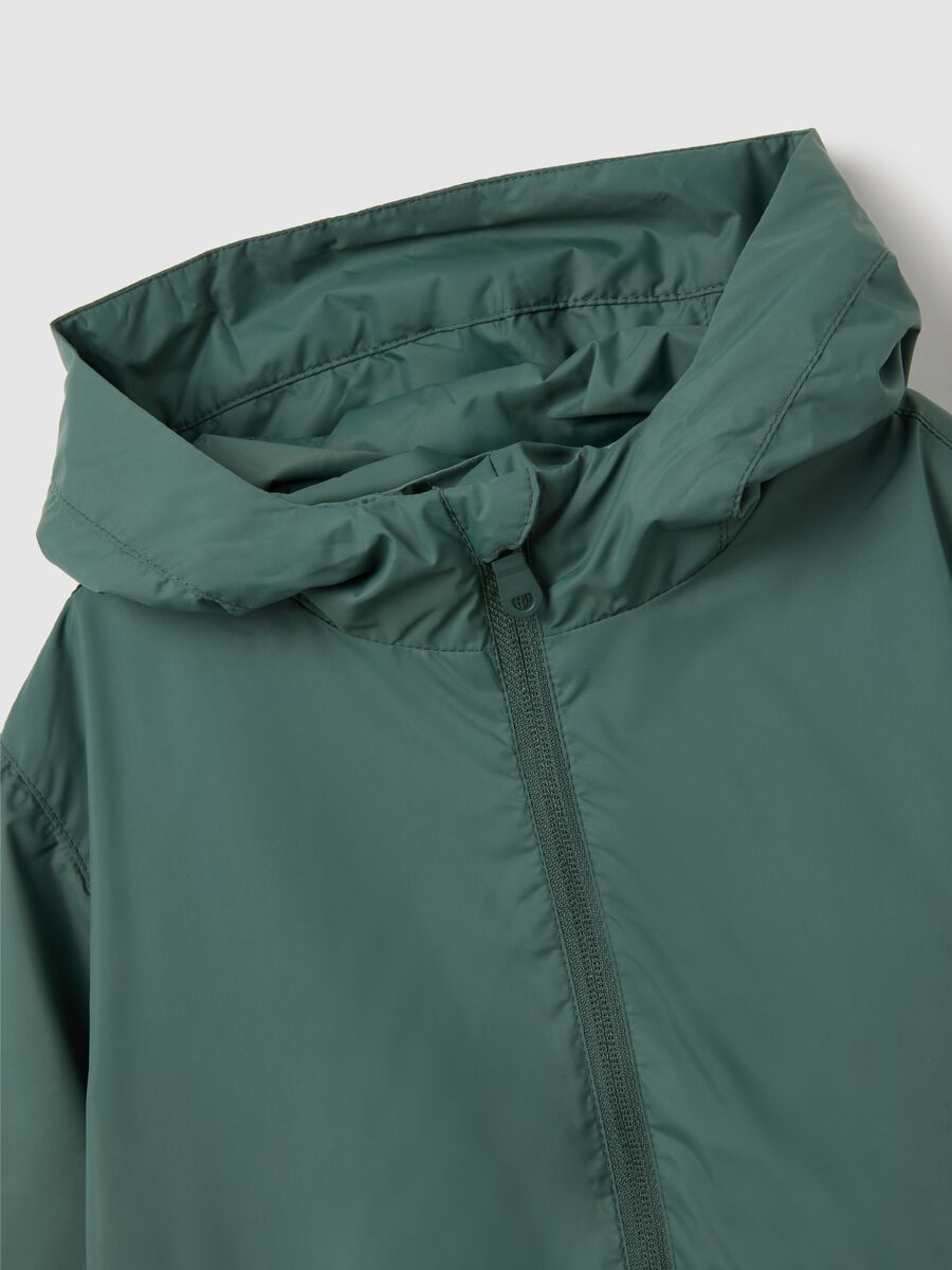 Child's Jacket in Green Fabric Regular Fit_3