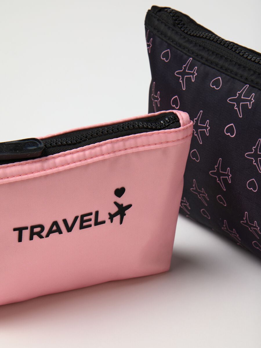 Women's Multicolour Mixed Fabric Clutch Set_2