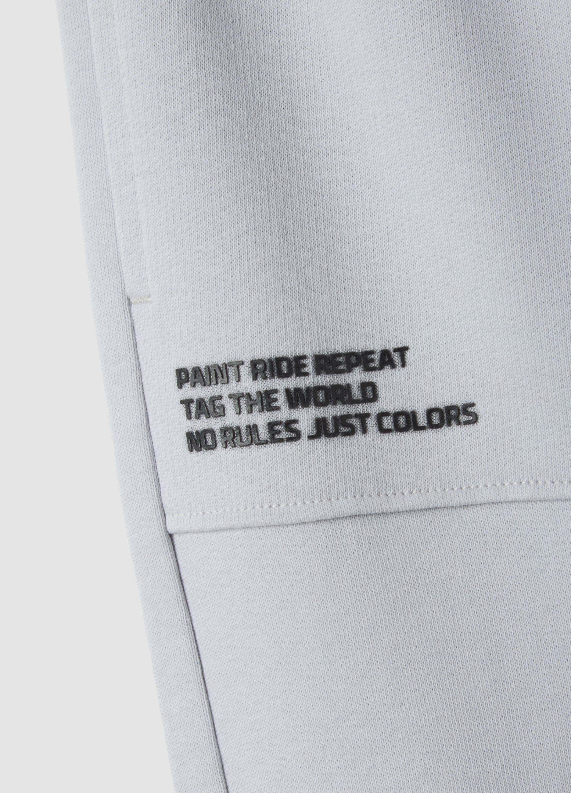 Kids&rsquo; grey pure cotton oversized jogger trousers