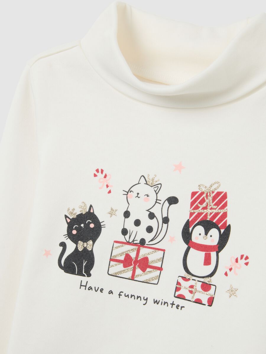 Girls' pure cotton white regular fit top_2