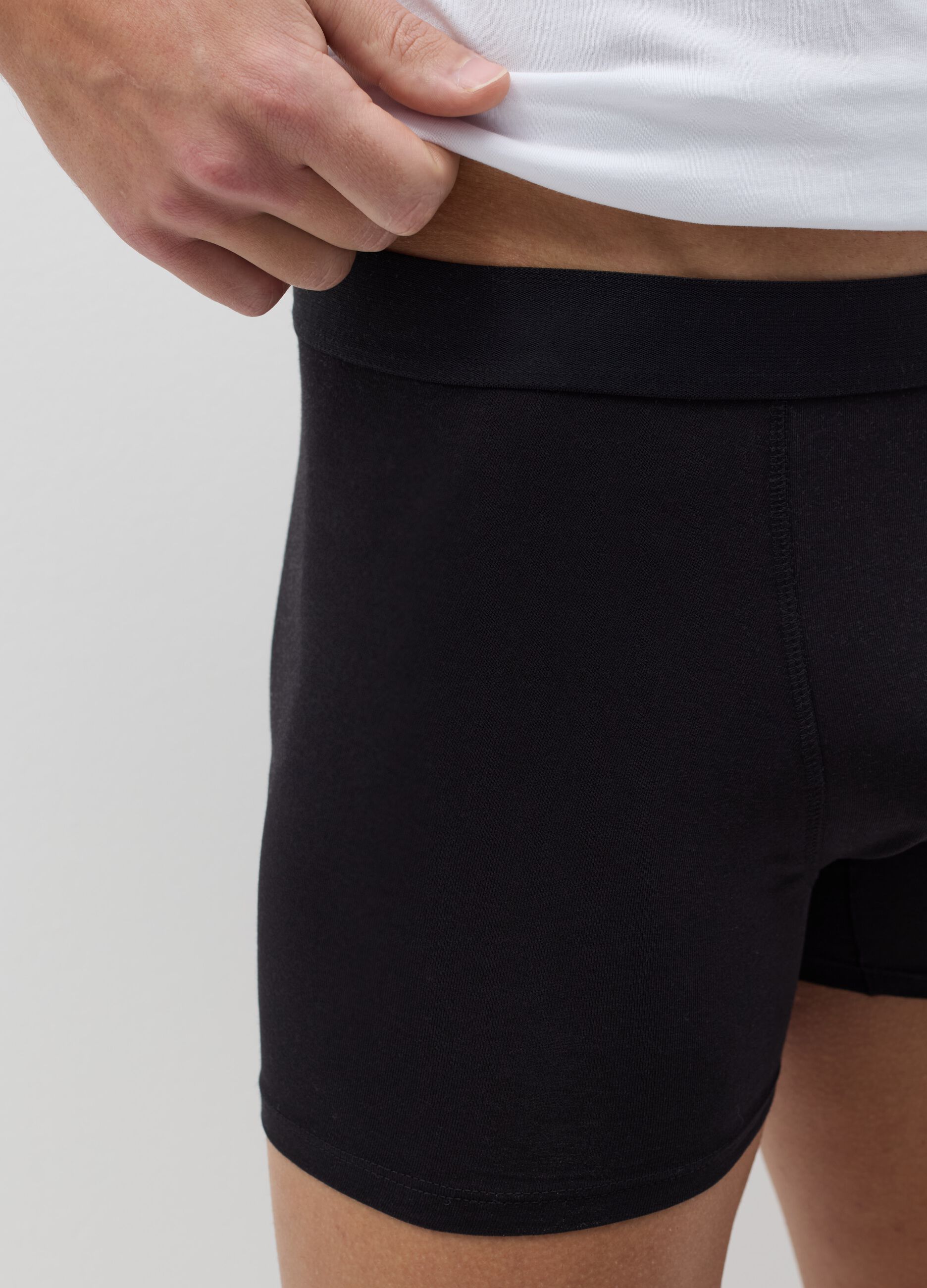 Tripack boxer midi con elastico esterno