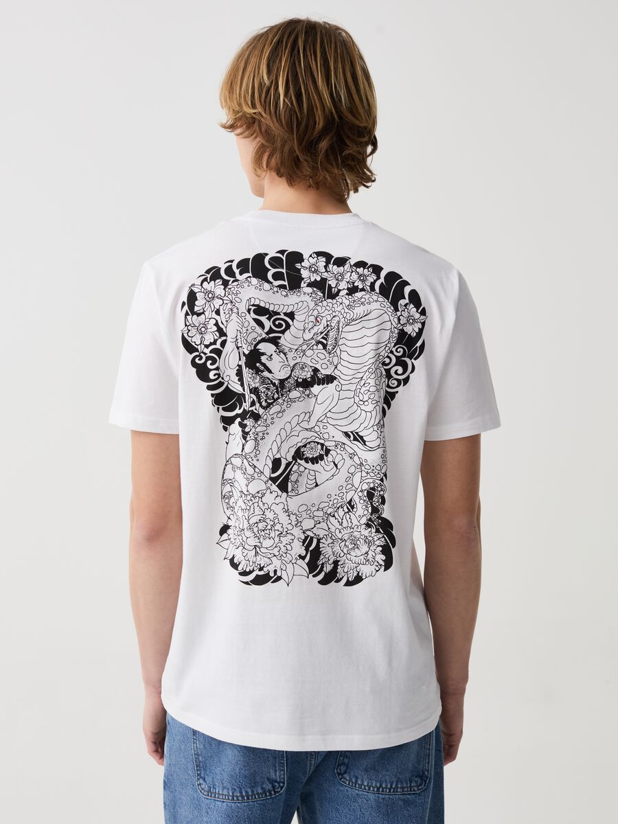 Cotton T-shirt with Japanese print_2